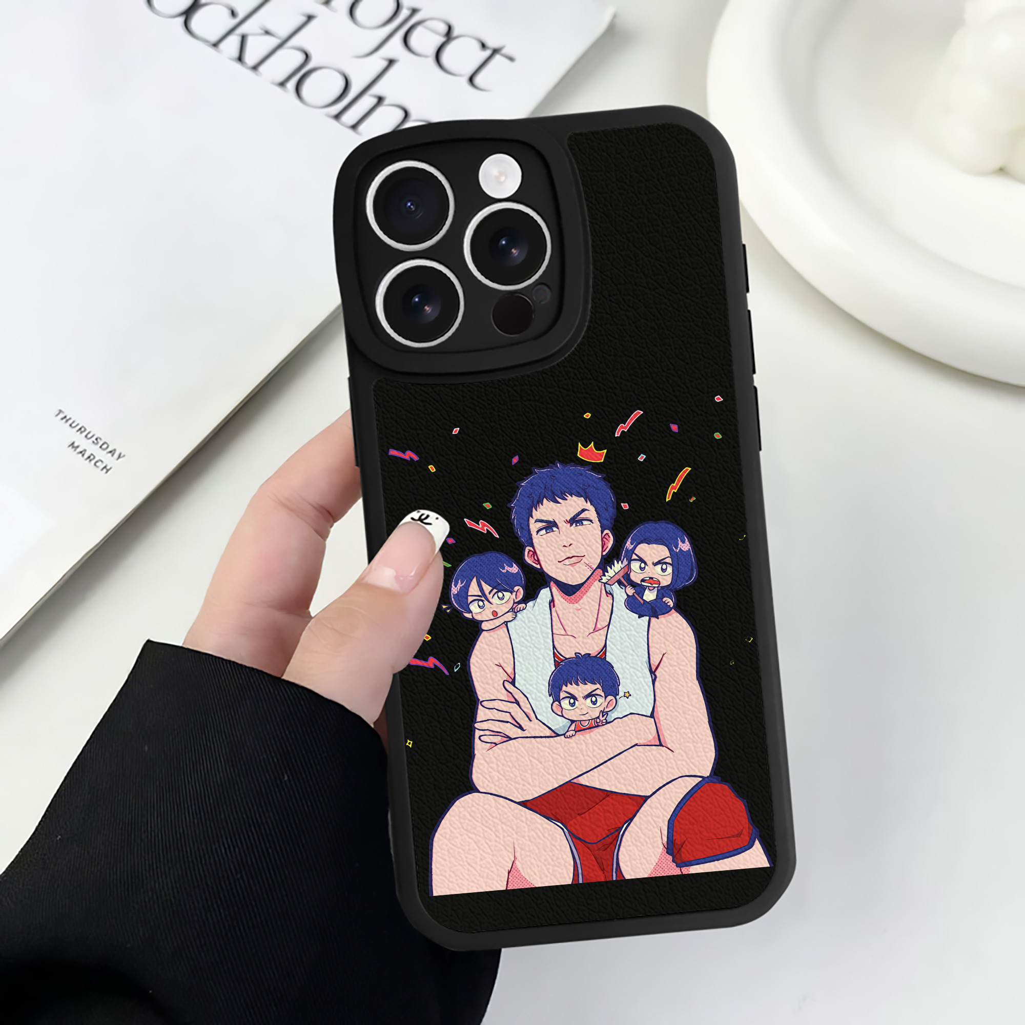 （画像用） SLAM DUNK／スラムダンク 【iPhone 16シリーズ対応】シリコンスマホケース（レザー調） 材質：シリコン